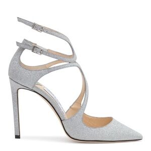 Jimmy Choo Glittering Silver Heels